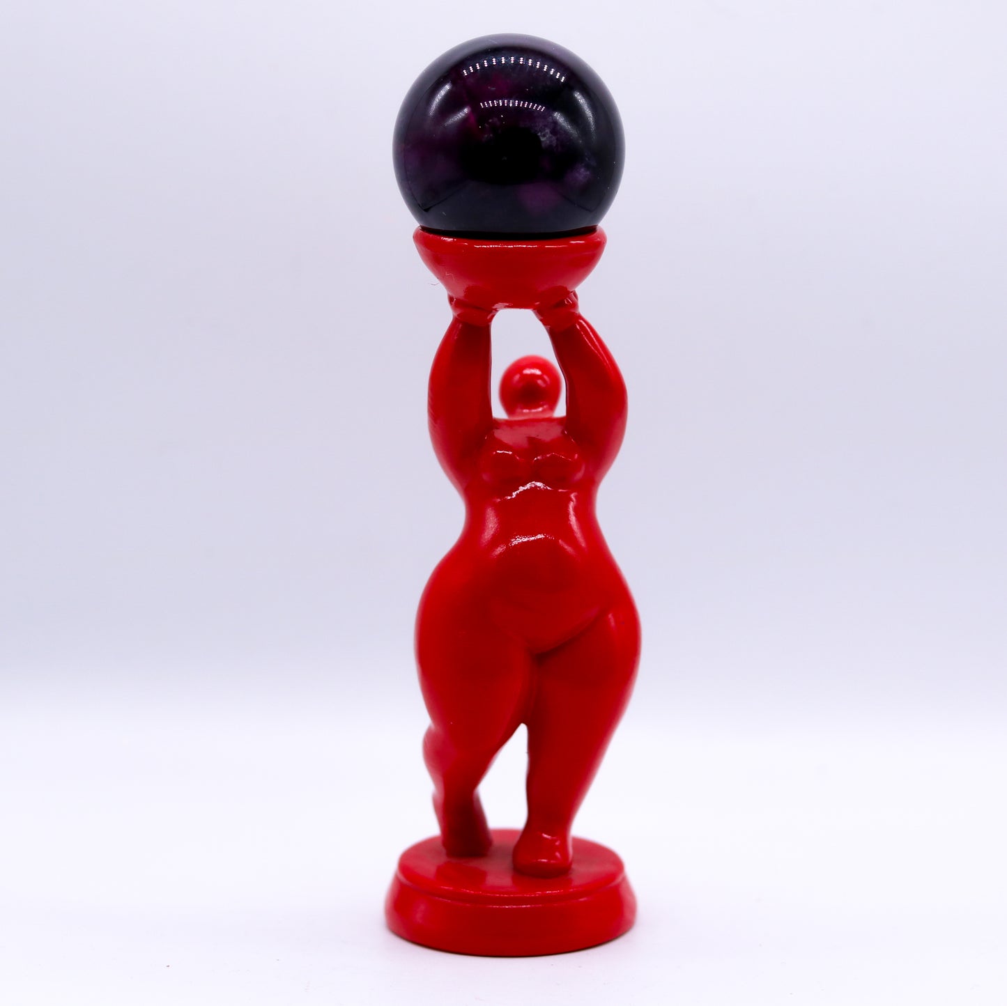 Red Goddess Sphere Holder