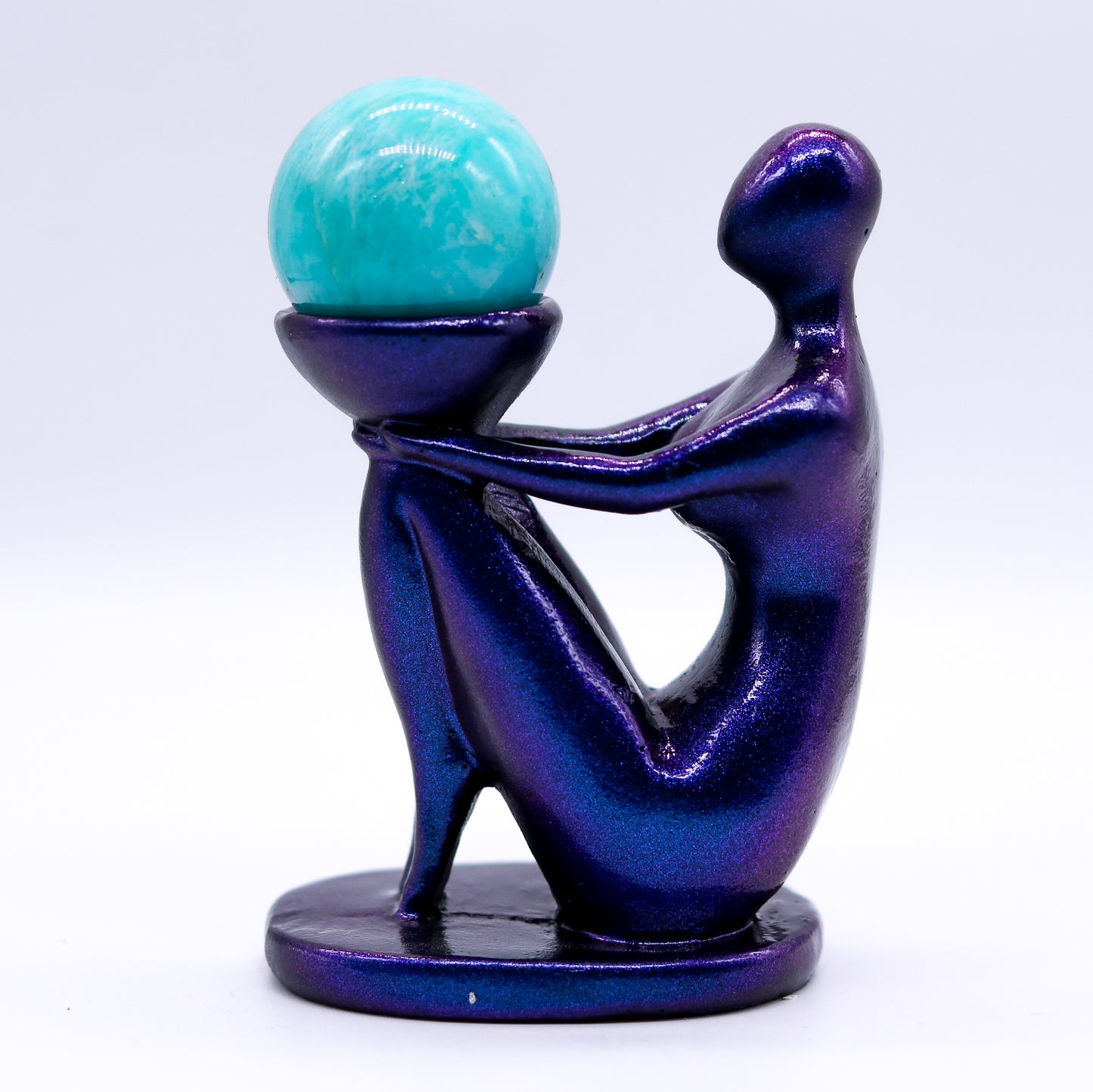 Goddess With Bowl Sphere Holder