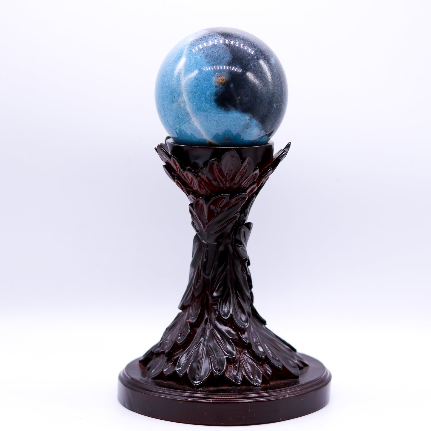 Tall Feather Sphere Holder