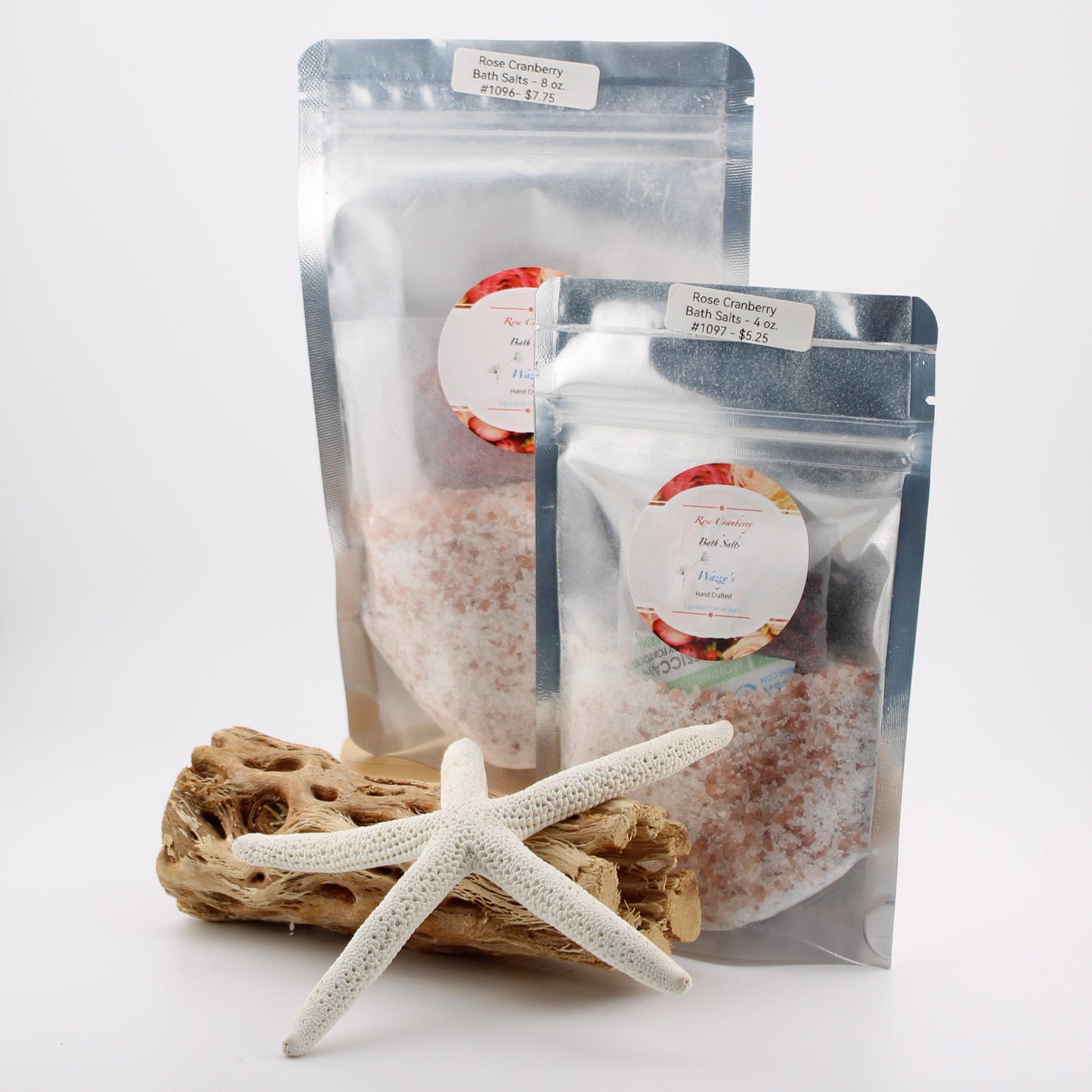 Rose Cranberry Bath Salt - 4 oz