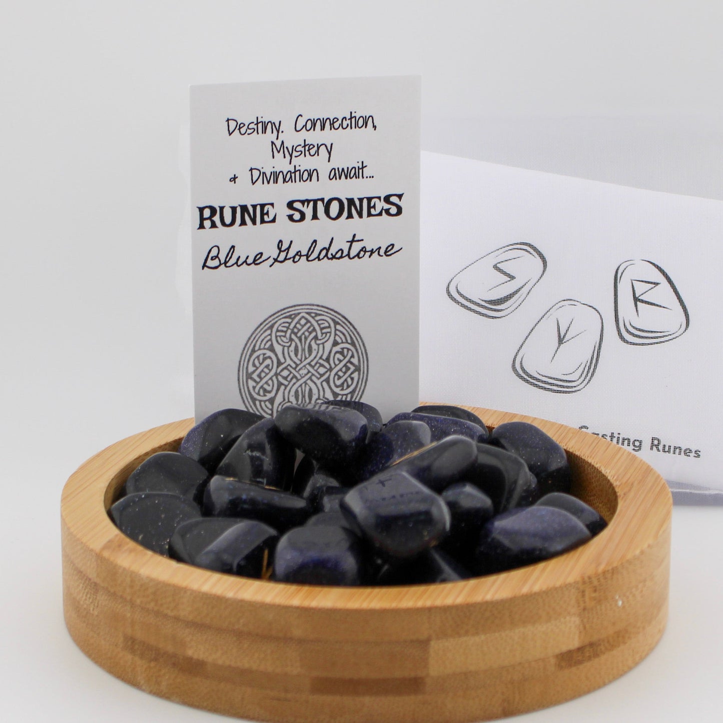 Blue Goldstone Rune Stones