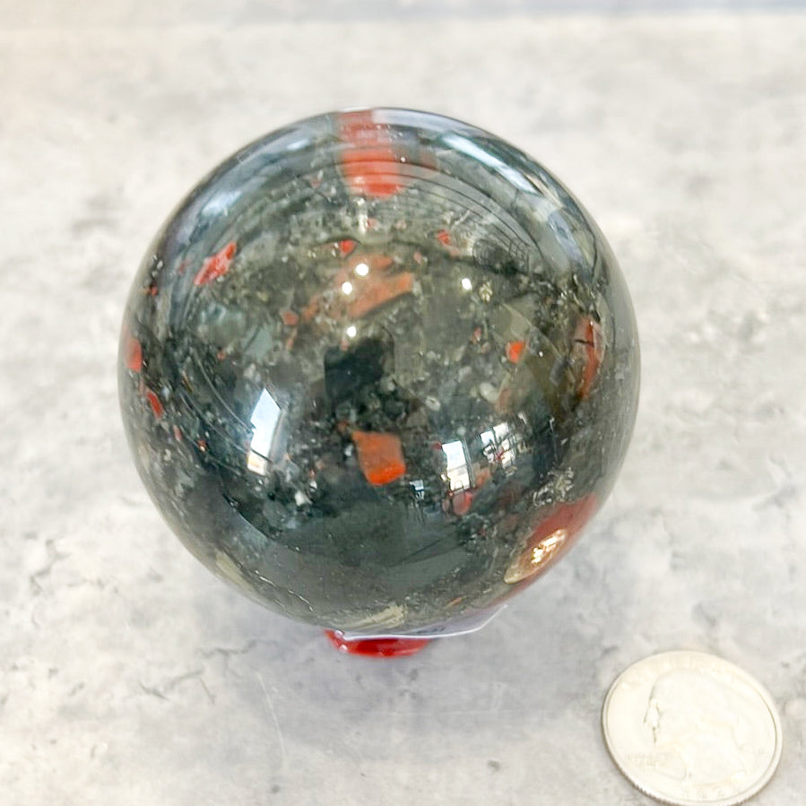 African Bloodstone Sphere