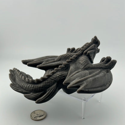 Silver Sheen  Obsidian Dragon