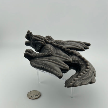 Silver Sheen  Obsidian Dragon