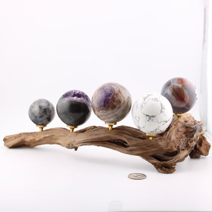 Driftwood Sphere Holder