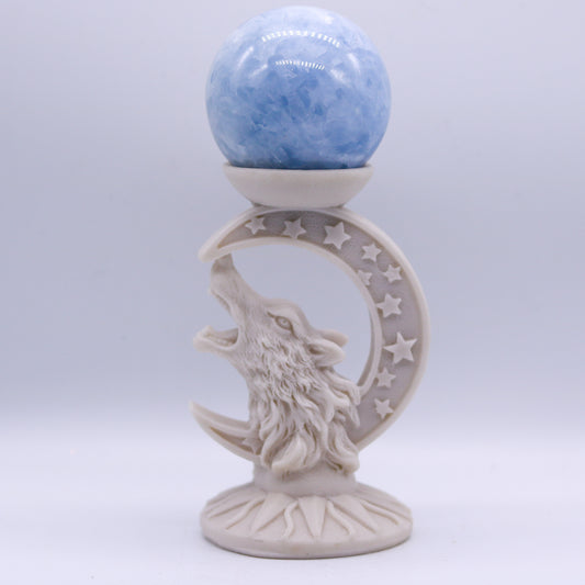 White Wolf Sphere Holder