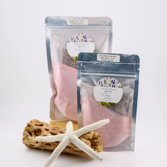 Chocolate Lavender Bath Salt - 4 oz