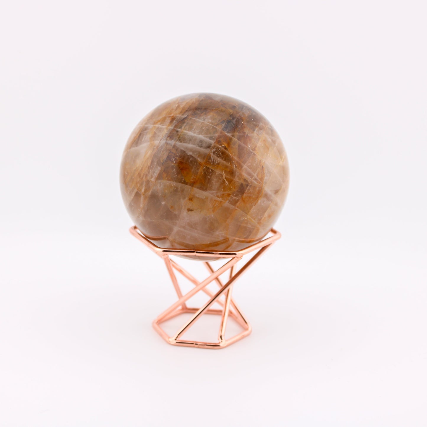 Rose Gold Sexagon Sphere Holder