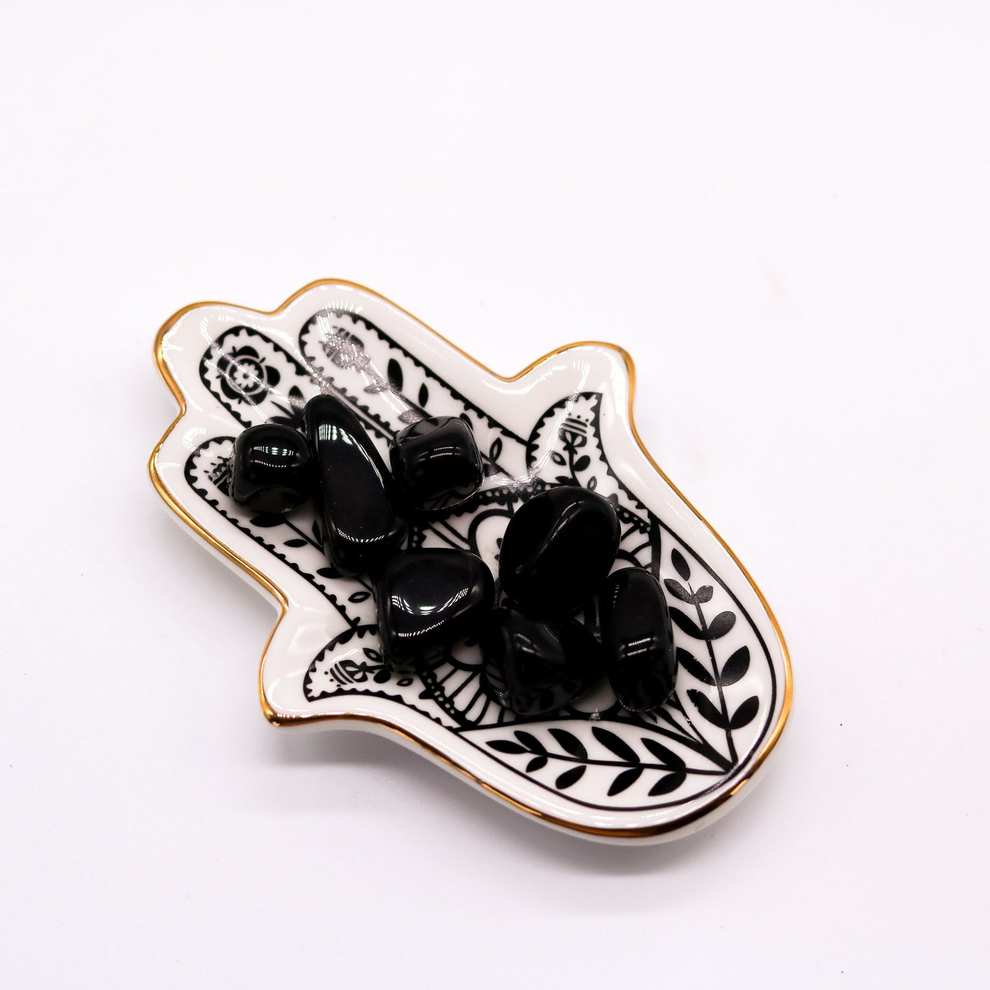 Midnight Lace Obsidian Tumble