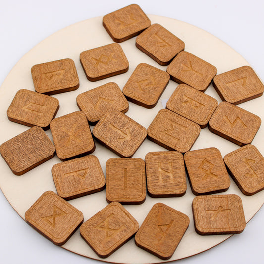 Wood Rune Stones: Ember