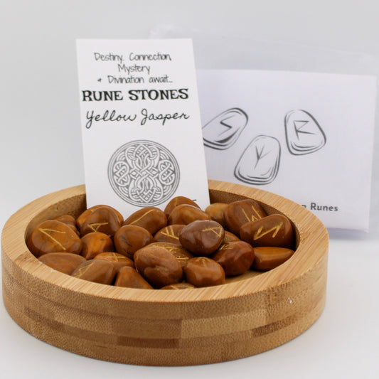 Yellow Jasper Rune Stones